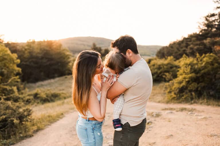 Családfotózás a Velencei-tó környékén