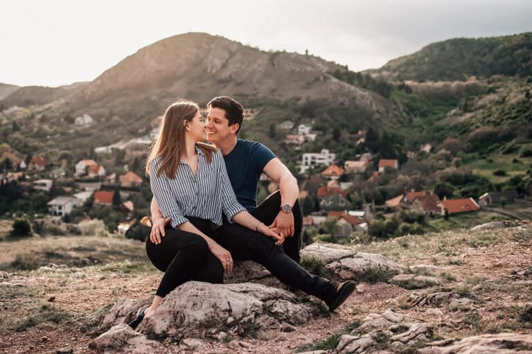 Családfotózás a Velencei-tó környékén