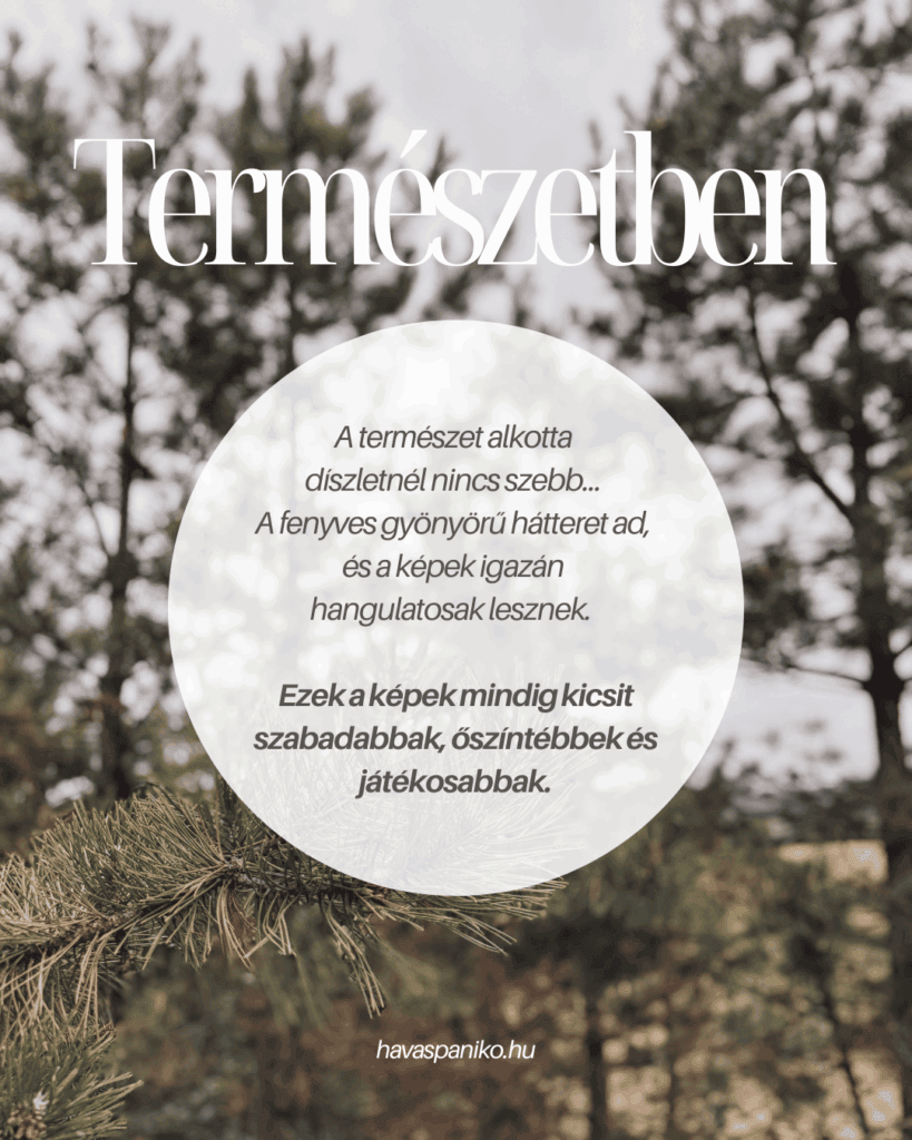 Karácsonyi fotózás Velencén, Fejér megyében.